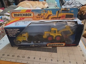 Vintage 1985 Matchbox Superkings K-108 Digger Transporter AVRO New In Poor Box - Picture 1 of 7
