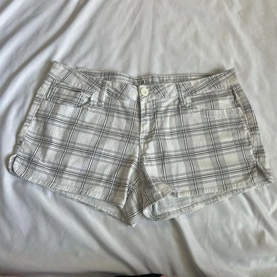 Pantalones Cortos Y2k Tiro Bajo YMI Cuadros Micro Mcbling Años 2000 Grunge Emo Talla 11 Foto 1 de 4