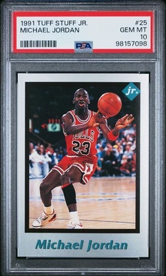 Michael Jordan 1991 TUFF THING JR. #25 PSA 10 драгоценных камней как новые НИЗКИЙ POP REPORT 14 - Изображение 1 из 2