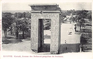 Egypt - KARNAK - Avenue of Rams and Propylon of Ptolemy - Publ. Fritz Schneller - Picture 1 of 2
