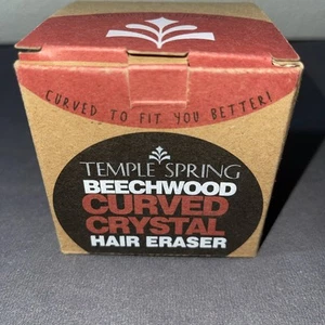 Temple Spring BEECHWOOD Curved Crystal Hair Remover Eraser Painless Hair Removal - Picture 1 of 4