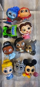 Disney Dorables Mixed Lot 10 Piece ~ Assorted Characters and 1 Car - Picture 1 of 2