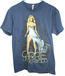 T-shirt Carrie Underwood tour 2013 taglia M blu soffiato via 2 lati musica country - Foto 1 di 7