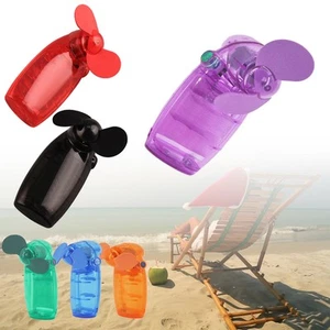 Mini Fan Soft Blade Cool Air Hand Held Battery Operated Travel Cooler Portable - Picture 1 of 14