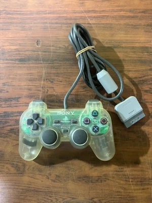 PS1 Sony Analog Controller Crystal SCPH-1200 Playstation Tested Japan D45 - Image 1 of 4