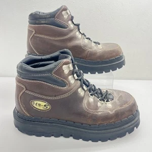 VTG Skechers Jammers Women’s Boots Size 10 Dark Brown Y2K Chunky Platform Shoes - Picture 1 of 24