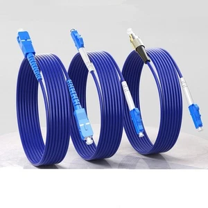 1~30M Armored Fiber Patch Cord Simplex Duplex LC/FC/SC/ST UPC 3mm SM Fiber Cable - Afbeelding 1 van 25