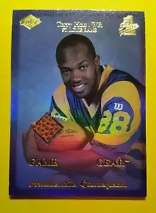 RARO EQUIPO DE JUEGO TORRY HOLT (SP) PIEZA DE FÚTBOL * CARNEROS * 1999 BORDE DE COLECCIONISTA - Imagen 1 de 1
