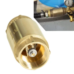 Check Valve 1" 1/4" Female Pipe Thread One Way No Lead Brass Construction - Picture 1 of 8