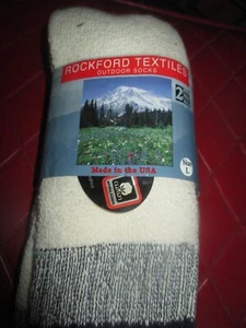 Confezione 2 CALZINI grandi ROCKFORD TEXTILES OUTDOOR - donna 10 1/2-12/uomo 9-12 - Foto 1 di 3