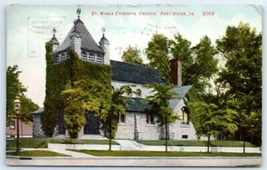 Postcard IA 1909 Fort Dodge St. Marks Episcopal Church J6 - Picture 1 of 2