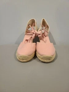 Soludos Women's  US 8.5 EU 39 Uk6.5 Blush Tall Espadrilles Wedge Shoes NWOB - Picture 1 of 6