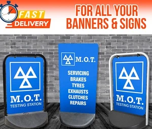 MOT Testing Station PAVEMENT SIGN, Garage Sign, DISPLAY, A BOARD, Test Centre - Picture 1 of 11