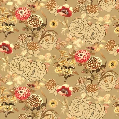 Floral AUTUMN Home Decor Drapery Curtain Upholstery Pillow Sewing Fabric BTY - Image 1 of 4