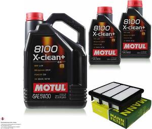 Motul 7L 5W-30 aceite motor + Mann-Filter para Hyundai i30 Cw Fd 2.0 Crdi 1.6