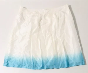 Falda para mujer Calvin Klein blanca confeti seda plisada ombre talla 12 - Imagen 1 de 7