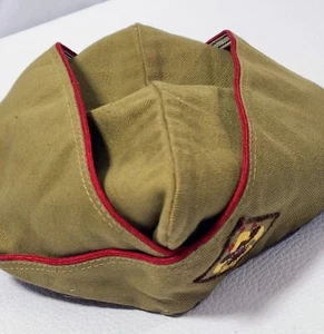 Gorra Boy Scouts Garrison años 60 verde oliva talla grande autoconforme vintage - Imagen 1 de 11