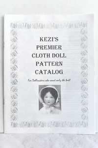 1996 Vintage Kezi's Premier Cloth Doll Pattern Catalog B&W 18 Pages (E) - Picture 1 of 4