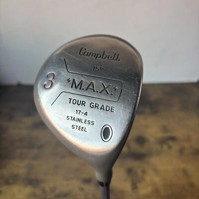 Campbell 15* MAX Tour Grade Single #3 Wood Fairway Driver 17-4 RH Graphite 43” - Image 1 of 4