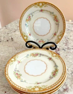 Royal Derby China Vintage Japan RDB3 Bread/Desert Plates Set of 4 - Picture 1 of 3