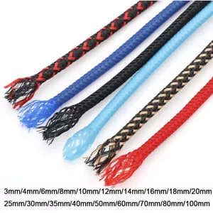 3~100mm Wide PET Braided Cable Sleeving/Sheathing Wire Harness Sleeves Mesh Loom - Picture 1 of 24