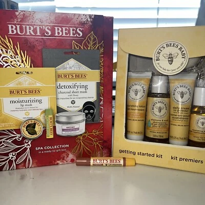 Burt's Bees 5 piezas Set Colección Spa, Set Inicio Bebé o Brillo Labial Foto 1 de 4