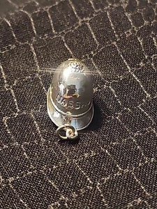 925 Sterling Silver Vintage Nassau Policeman Cap 3D Pendant - Picture 1 of 5