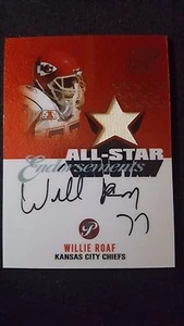 2003 Pristine All Star Endorsements Willie Roaf Auto Game Used Jersey Chiefs HOF - Picture 1 of 2