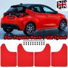 For Toyota Yaris 4x Red Rally Mudguard Front Rear Mud Flaps Splash Guards Fender