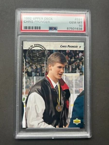 1992-93 CHRIS PRONGER #591 RC Rookie PSA 10 - Picture 1 of 2