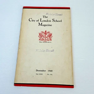 The City Of London School Magazine No. 302 Dec 1948 Vintage Illustrated Photos - Picture 1 of 13