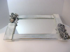 Basketville Putney Vermont Framed Painted Decorative Wall Mirror - Picture 1 of 5