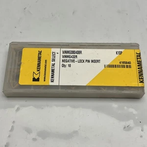 Kennametal WNMG080408R Negative Lock Pin Insert Lot Of 10 New In Pack WNMG432R - Picture 1 of 3