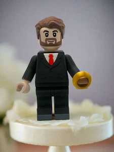 3D-gedruckte Hochzeit Bräutigam große Maßstab 8,5" - 9,5" Minifigur - Bild 1 von 6