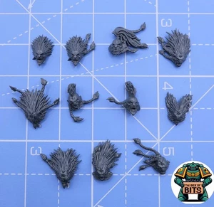 Warhammer 40K Space Wolves Wulfen Heads - Picture 1 of 2