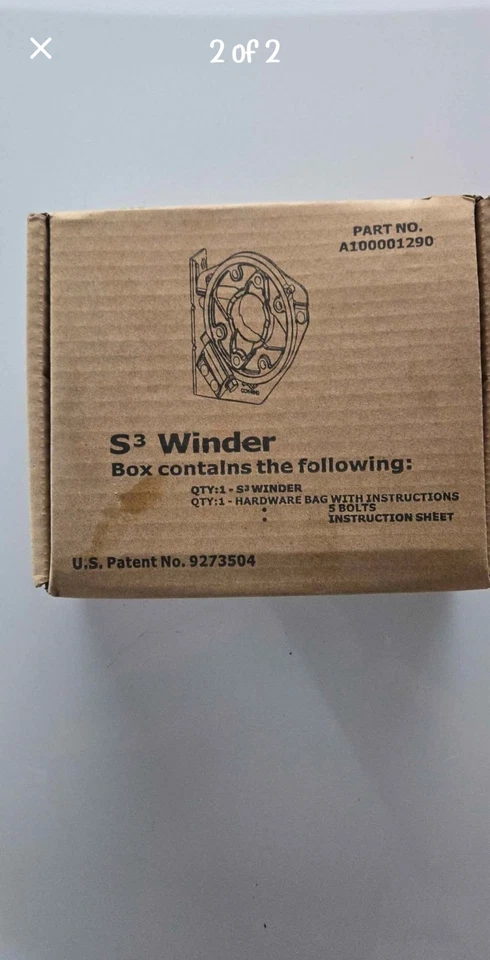 S3 卷轴 适用于车库门扭力弹簧 带标准钻 红色头螺栓 全新 — 第 1/2 张图片