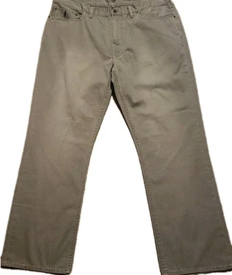 Polo Ralph Lauren Mens 40X32 650 Straight Gray Pants Casual Preppy Twill Cotton - Image 1 of 4