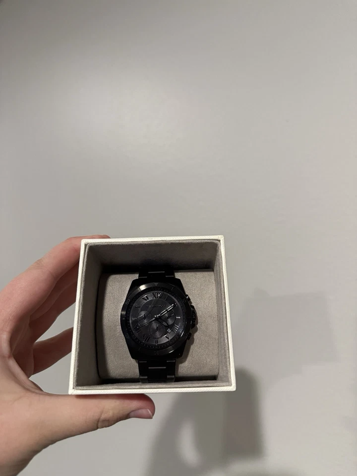 Matte Black Michael Kors Luxury Watch For Men - Image 1 of 4