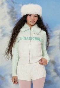 Hello Kitty x Forever 21 Cinnamoroll Zip-Up Sweater Size Medium RARE Sanrio NWT - Picture 1 of 14