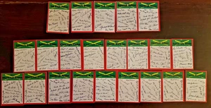 Lot of (22) 1974 Topps Unnumbered Checklist Baseball Cards! Überwiegend sehr guter Zustand - Bild 1 von 2