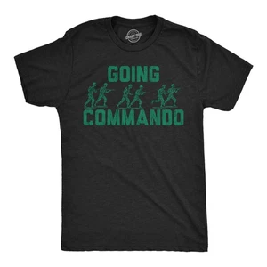 Camisetas divertidas para hombre Going Commando sarcástico hombre del ejército gráfico novedad camiseta para - Imagen 1 de 7