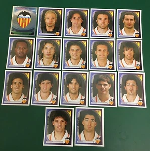 SET 17 FIGURINE STICKERS CALCIATORI PANINI CHAMPIONS LEAGUE 2007-08 VALENCIA - Imagen 1 de 1
