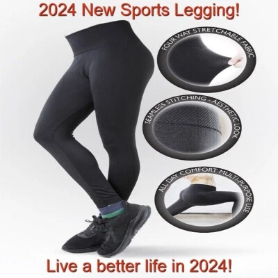 New 2024 Tummy Control Legging High Waist Fitness Sports Gym for women - Image 1 of 4