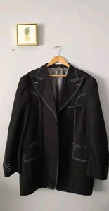 MECCA Blazer Suit Men Designed In Italy Sz 50L 46W 2 Pockets Inside Excellent - Picture 1 of 10
