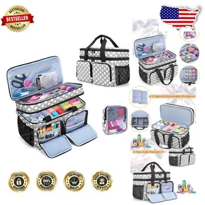 Stylish Sewing Storage Bag with Top and Bottom Layers - Organize Your Supplies - Picture 1 of 9