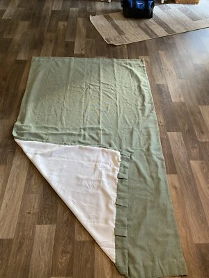 1 Target Threshold Curtain Panel Lined Fern Green Tab Top 84"X48" Cotton Blend - Image 1 of 4