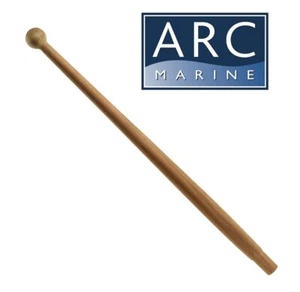 ASTA PORTA BANDIERA IN TEAK ORIGINALE 60 cm BARCA NAUTICA - Foto 1 di 3