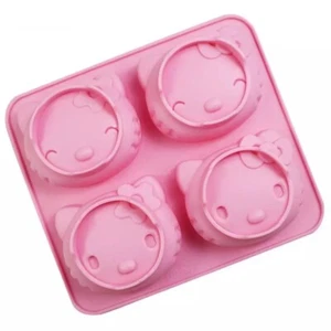 Silicone Hello Kitty Cake Chocolate Jelly Pudding Baking Mould IceCream DIY Clay - Picture 1 of 3