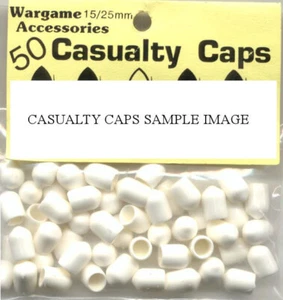 Pack# 01W:  White Casualty Caps 40 Pcs - Picture 1 of 1