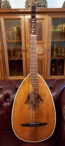 Alte Deutsche Gitarrenlaute mehr Als 100 Jahre Alt,Antik Laute Spielbereit - Bild 1 von 23
